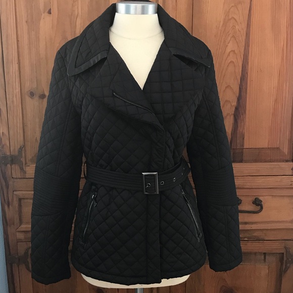 DKNY Black Puffer Jacket - Picture 1 of 8